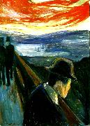 Edvard Munch fortvivlan oil painting on canvas